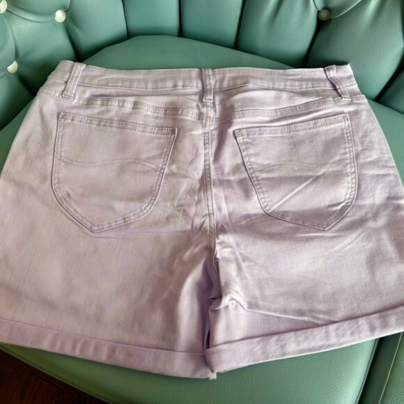 BNWT Light Purple Lee Rider denim shorts Sz 16 - Picture 4 of 6